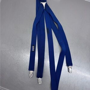 Patagonia Royal Blue Suspenders with Silver Clips
